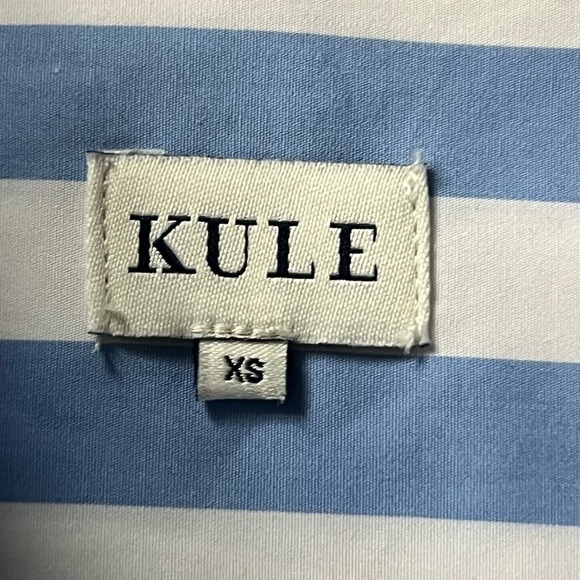 Kule “The Keaton Shirt” in White/Sky Blue Size XS NWOT - Picture 5 of 11